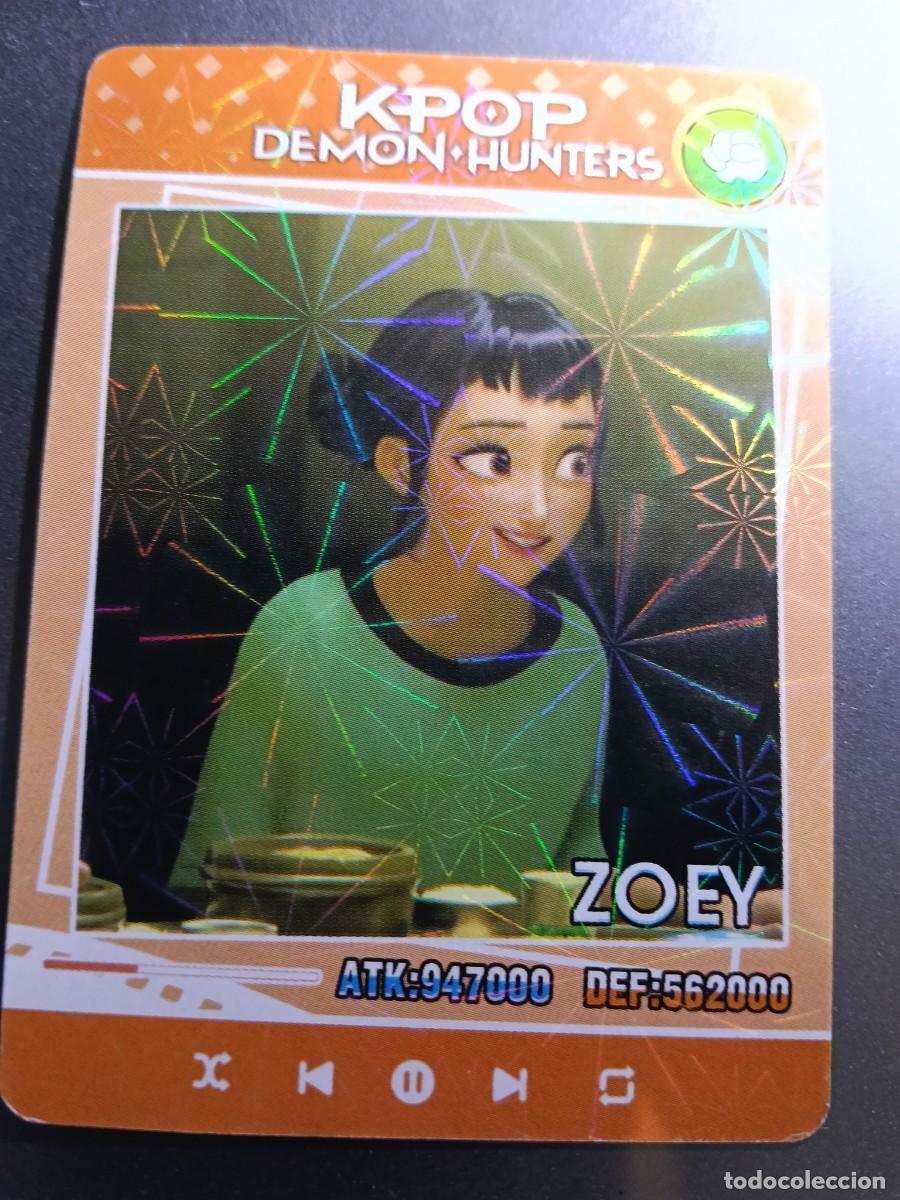 Colecionismo Cromos antigos: CROMO K-POP DEMON HUNTERS ZOEY CARTA NARANJA