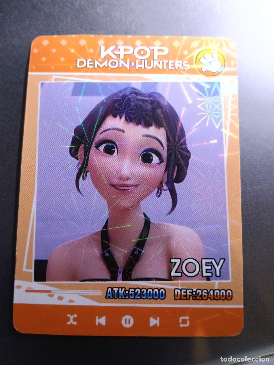 Colecionismo Cromos antigos: CROMO K-POP DEMON HUNTERS ZOEY CARTA NARANJA