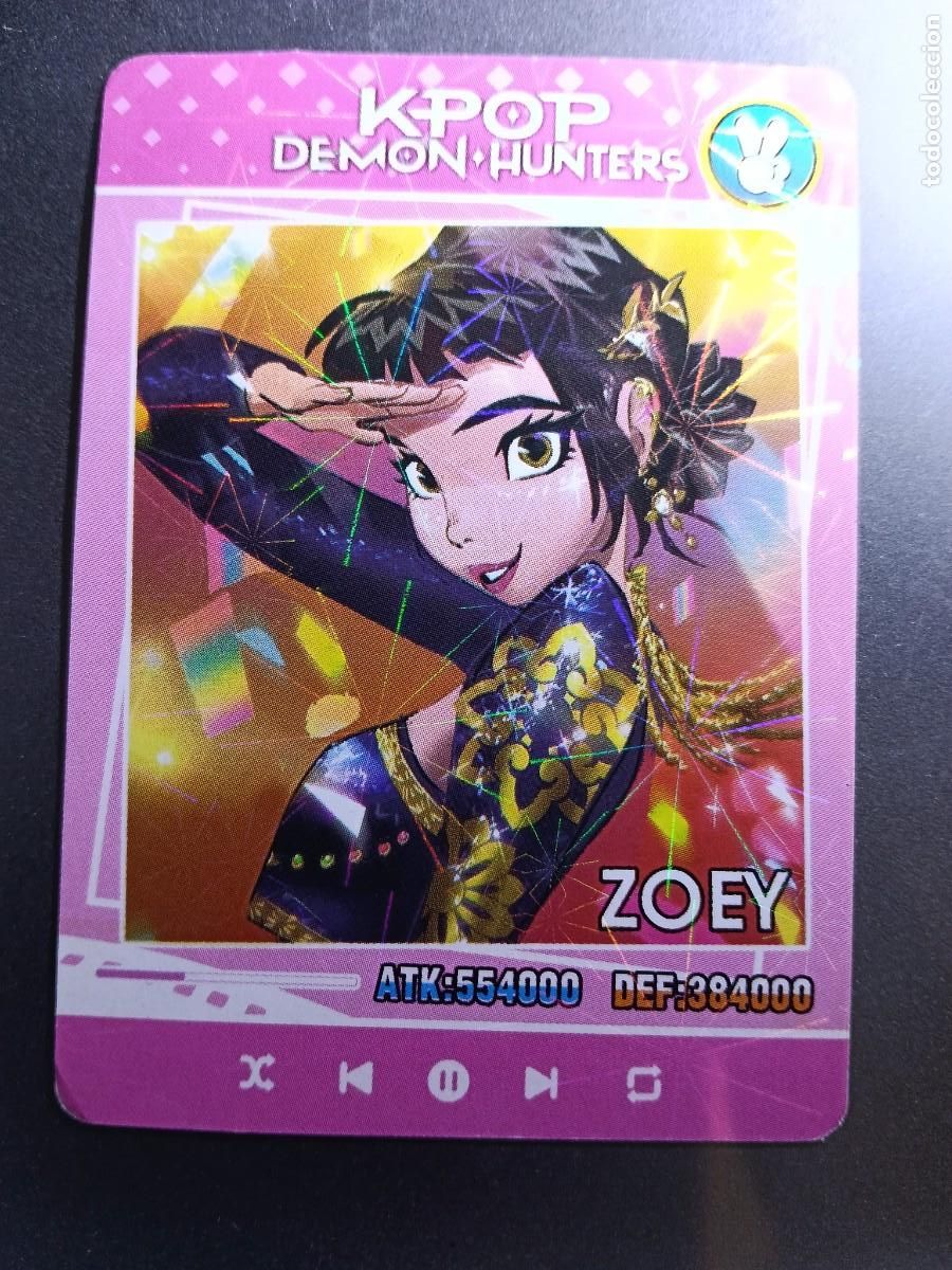 Colecionismo Cromos antigos: CROMO K-POP DEMON HUNTERS ZOEY CARTA ROSA