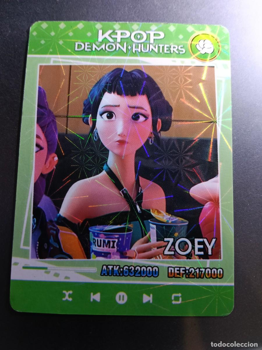 Colecionismo Cromos antigos: CROMO K-POP DEMON HUNTERS ZOEY CARTA VERDE