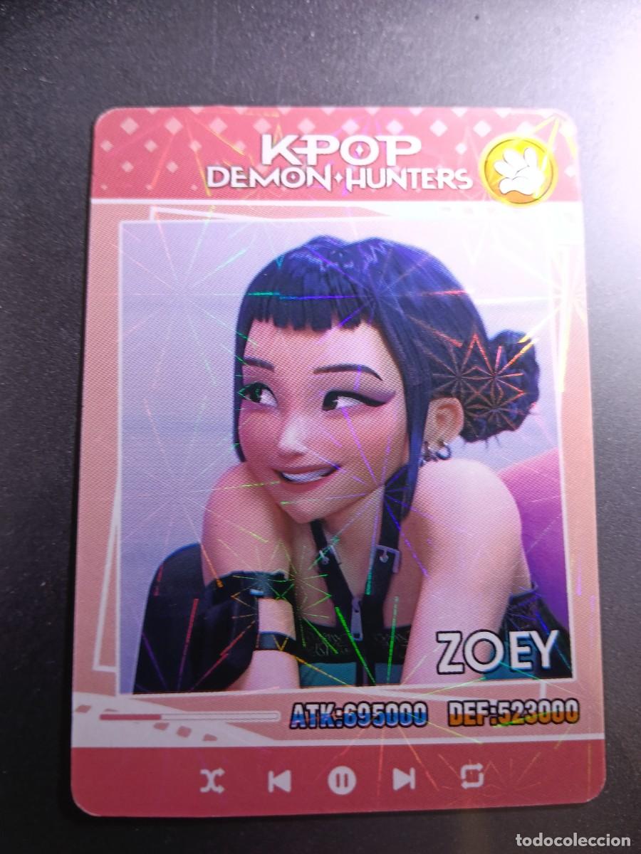 Coleccionismo cromos antiguos: CROMO K-POP DEMON HUNTERS ZOEY CARTA ROJO