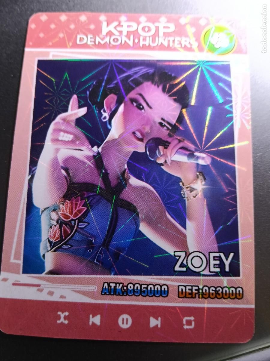 Colecionismo Cromos antigos: CROMO K-POP DEMON HUNTERS ZOEY CARTA ROJO