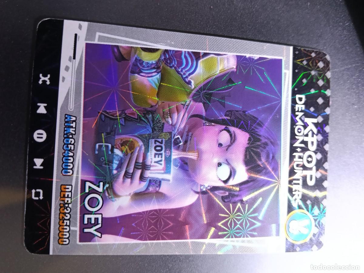 Coleccionismo cromos antiguos: CROMO K-POP DEMON HUNTERS ZOEY CARTA NEGRO