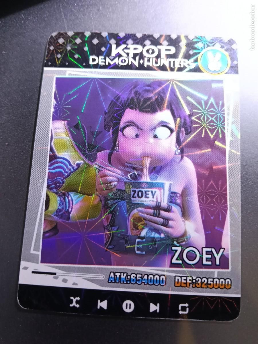Colecionismo Cromos antigos: CROMO K-POP DEMON HUNTERS ZOEY CARTA NEGRO