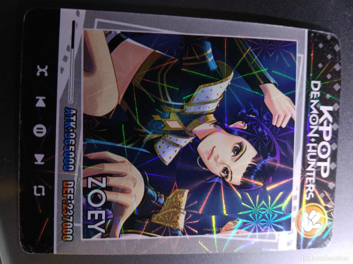 Coleccionismo cromos antiguos: CROMO K-POP DEMON HUNTERS ZOEY CARTA NEGRO