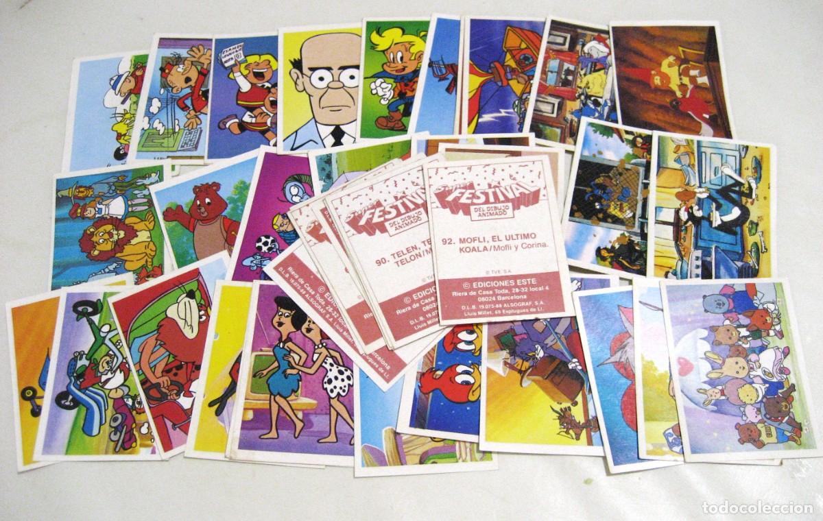 Sammeln alte Sammelbilder: LOTE DE 40 CROMOS SUPER FESTIVAL DEL DIBUJO ANIMADO. ESTE, 1988.