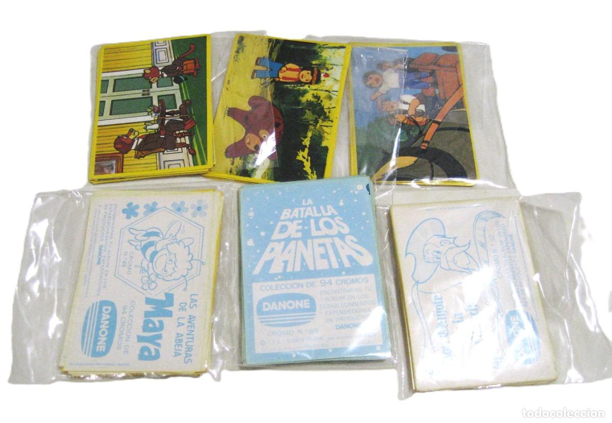 Sammeln alte Sammelbilder: LOTE DE 139 CROMOS DANONE. ABEJA MAYA, DON QUIJOTE, MARCO, BATALLA DE LOS PLANETAS....
