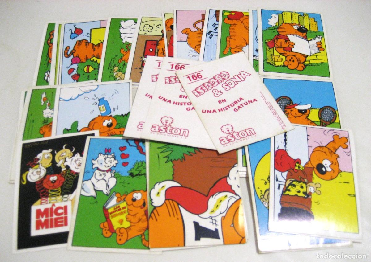 Collectable Antique Stickers: LOTE DE 45 CROMOS ISIDORO Y SONIA. ASTON, 1998.