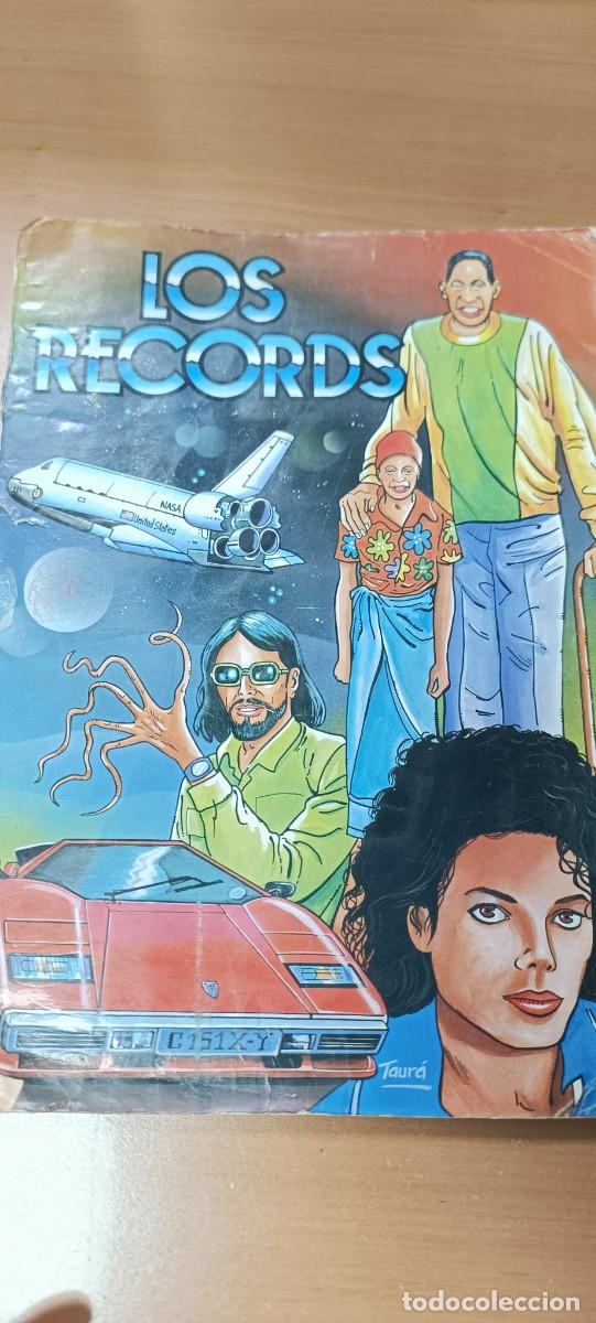 Coleccionismo cromos antiguos: ALBUM DE LOS RECORDS, PARA CROMOS ROS, CON 95 CROMOS, A&Ntilde;OS 80