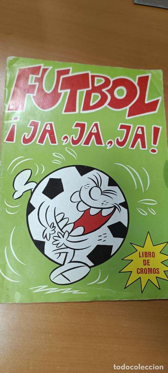 Coleccionismo cromos antiguos: ALBUM DE FUTBOL JA,JA, JA, PARA CROMOS ROS, CON 36 CROMOS, A&Ntilde;OS 80