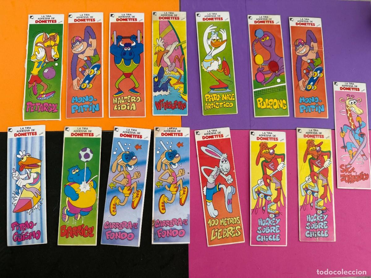 Collectionnisme Cartes &agrave; collectionner anciennes: La Tira adhesiva de Donettes - 15 animales deportistas
