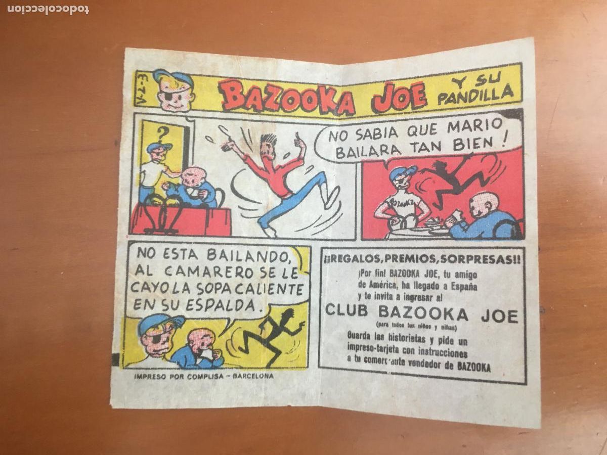 Collezionismo Figurine antiche: chicle bazooka joe y su pandilla cromo original nunca pegado