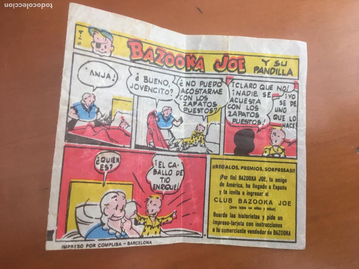 Collezionismo Figurine antiche: chicle bazooka joe y su pandilla cromo original nunca pegado