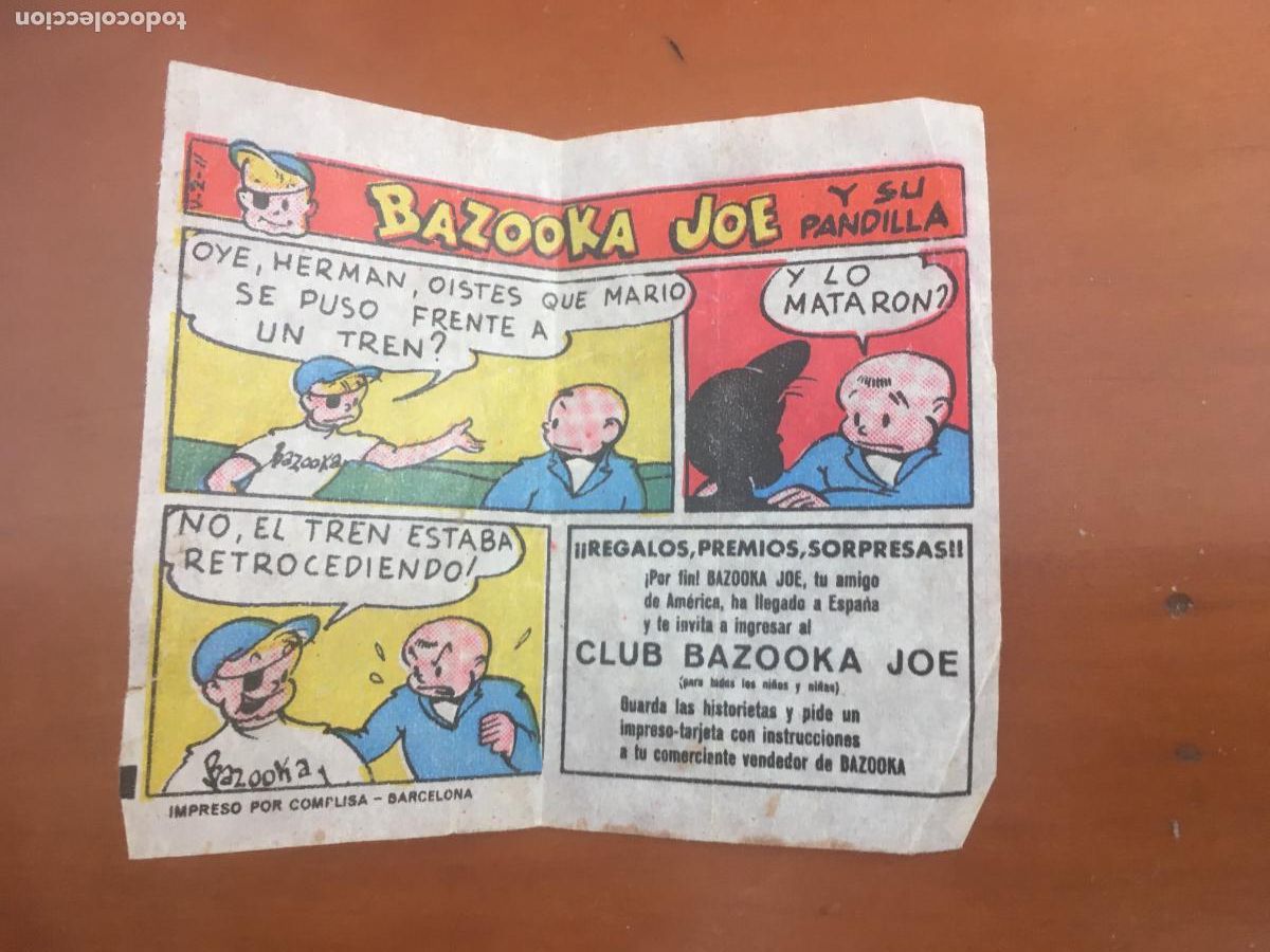 Collezionismo Figurine antiche: chicle bazooka joe y su pandilla cromo original nunca pegado