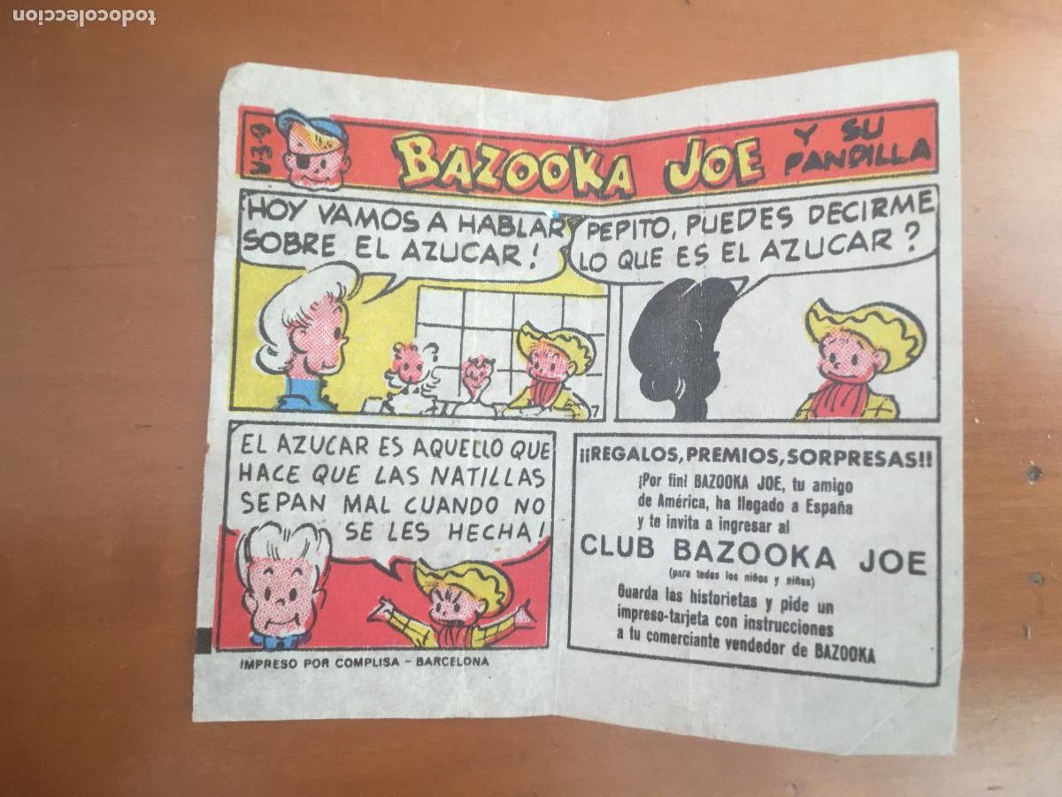Collezionismo Figurine antiche: chicle bazooka joe y su pandilla cromo original nunca pegado