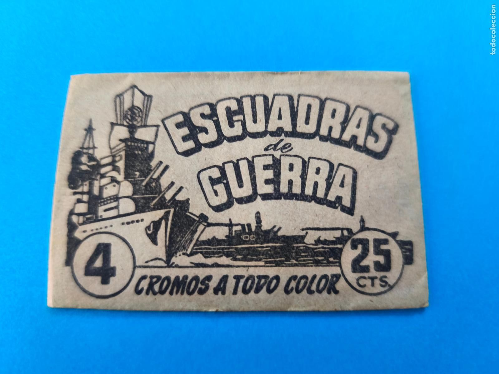 Coleccionismo cromos antiguos: SOBRE DE CROMOS SIN ABRIR DE ESCUADRAS DE GUERRA DE BRUGUERA