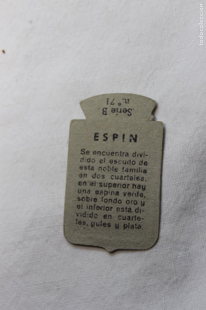 Collectable Antique Stickers: EMBLEMA AUXILIO SOCIAL ESPIN N&ordm; 71