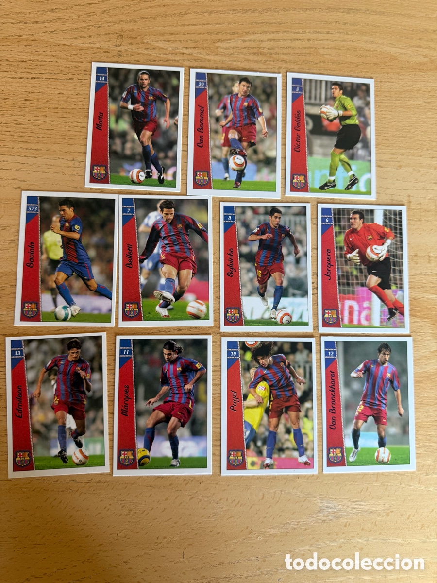 Collectable Antique Stickers: Mundicromo 2007 - Lote FC Barcelona