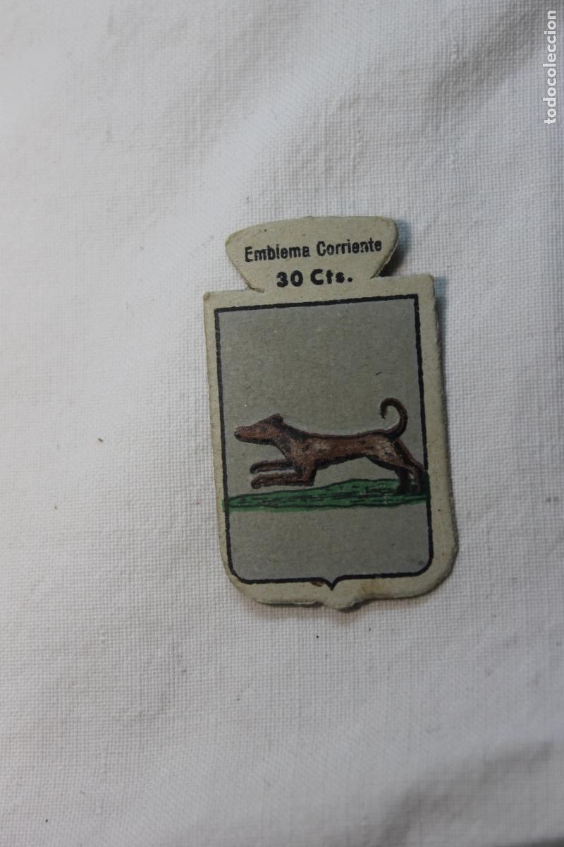 Coleccionismo cromos antiguos: EMBLEMA AUXILIO SOCIAL ALCALA N&ordm; 38