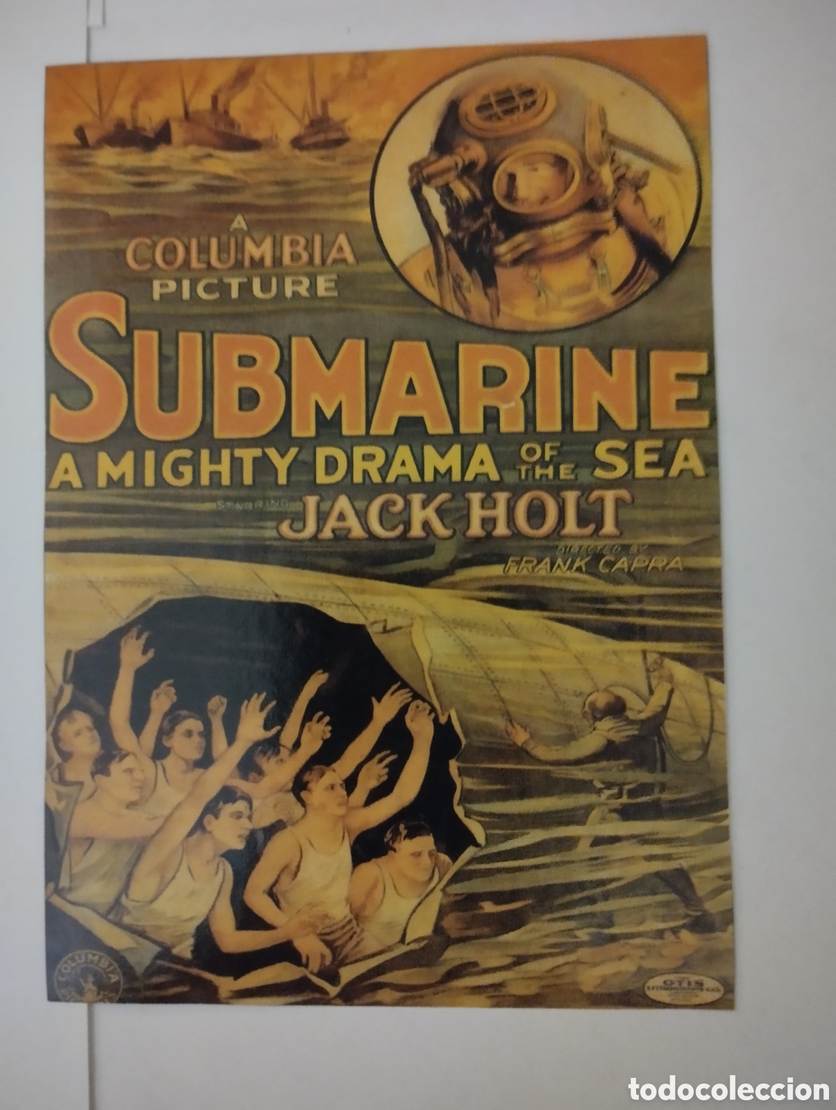 Collectable Antique Stickers: Minificha N1228 Submarino - 1928 - V.O.