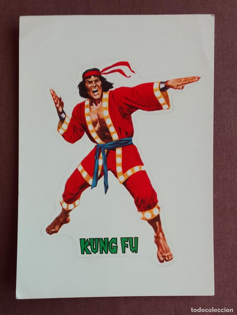 Collectable Antique Stickers: ADHESIVO KUNG FU. CALCOMANIAS ORTEGA. MARVEL. EDICIONES VERTICE.