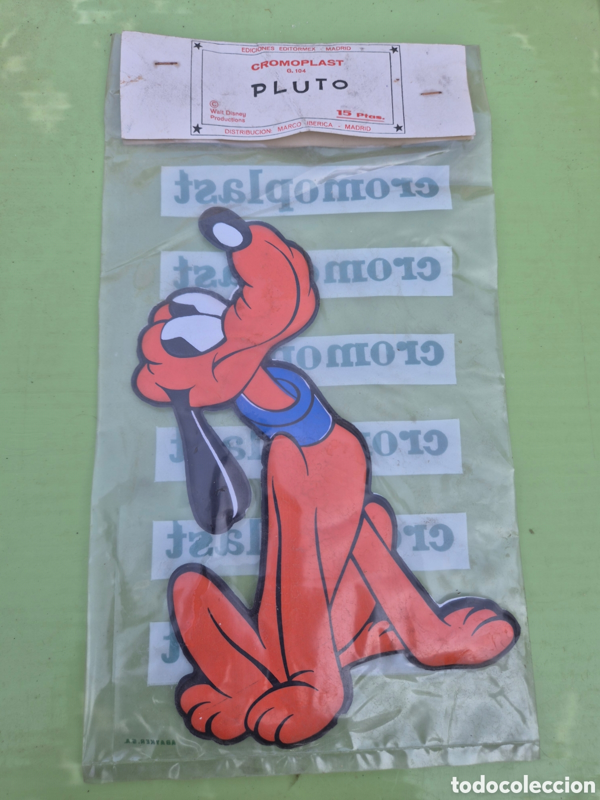 Collectable Antique Stickers: CROMOPLAST PLUTO TAMA&Ntilde;O GRANDE EN SU BOLSA SIN ABRIR