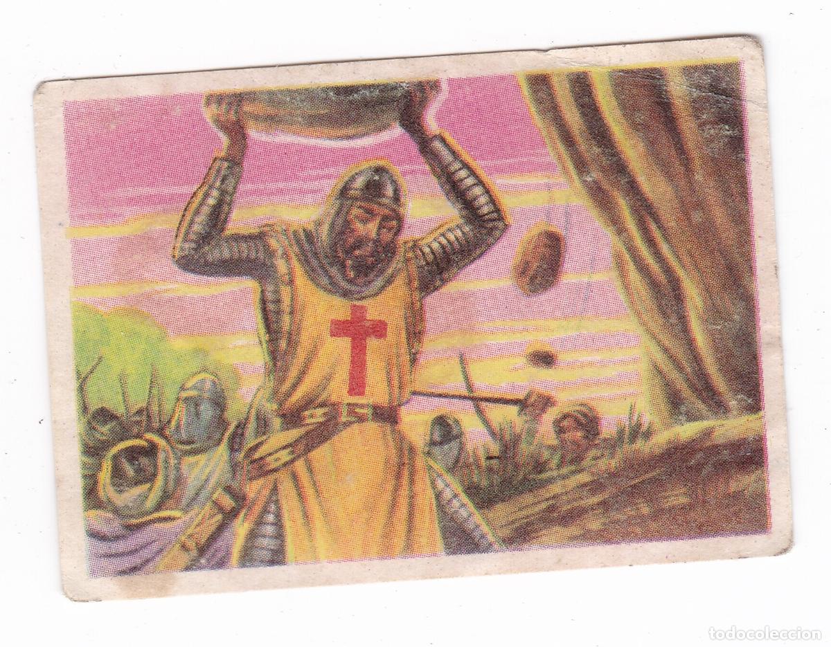 Coleccionismo cromos antiguos: Las Cruzadas. Colecci&oacute;n de Cromos Ruiz Romero A&ntilde;o 1962. Cromo n&ordm; 100