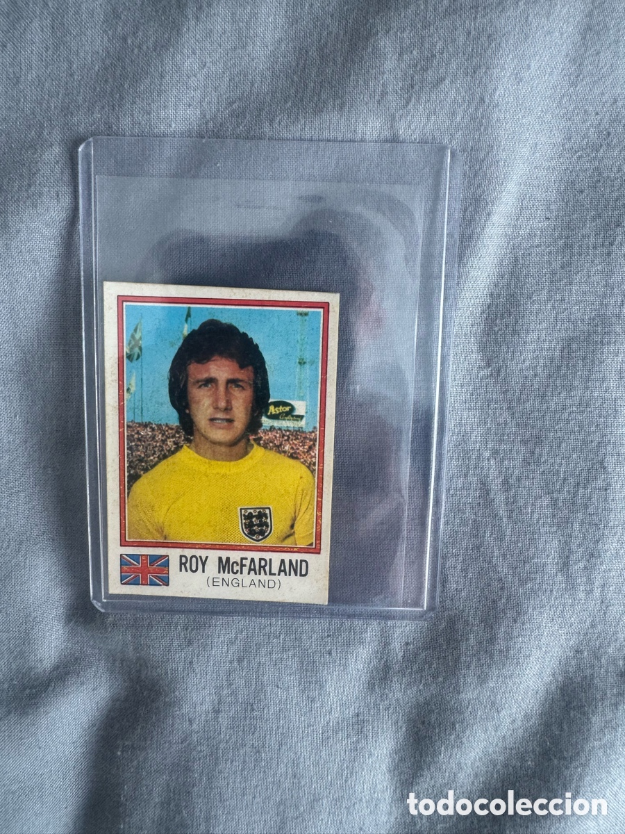 Collectable Antique Stickers: Roy McFarland - Panini World Cup Munchen 1974
