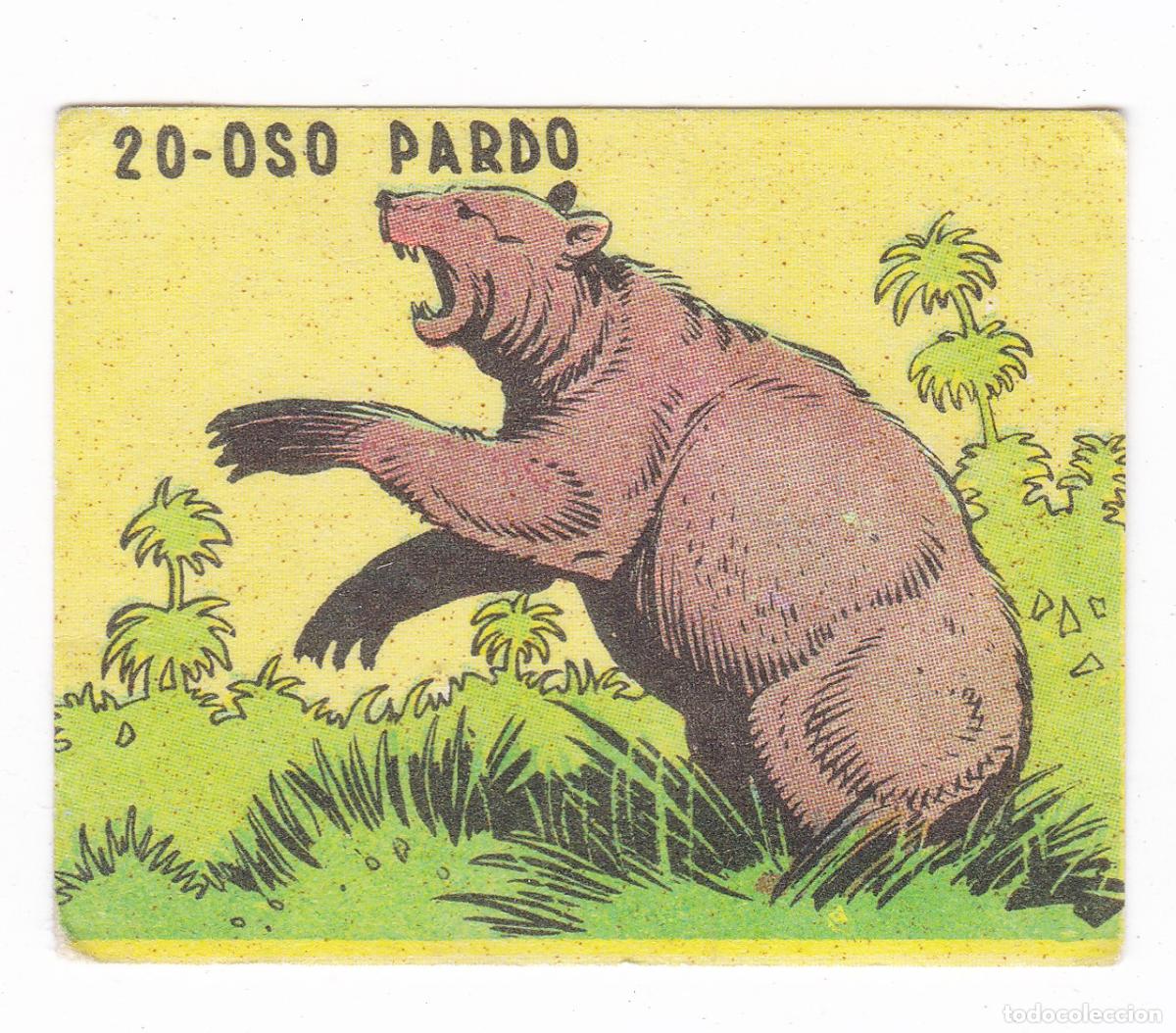 Coleccionismo cromos antiguos: Reino Animal. Colecci&oacute;n de Cromos Ediciones Costa Gigarpe A&ntilde;o 1963. Nunca pegado. Cromo N&ordm; 20