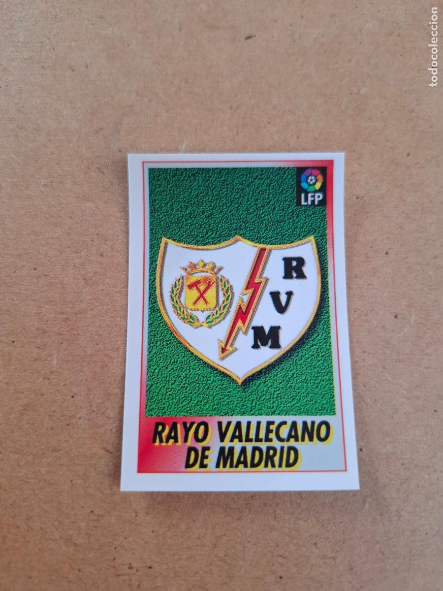 Collectable Antique Stickers: BOLLYCAO 96 97 1996 1997 - 183 ESCUDO - RAYO VALLECANO ( TRASERA TE PRESENTA F&Uacute;TBOL ) NUNCA PEGADO
