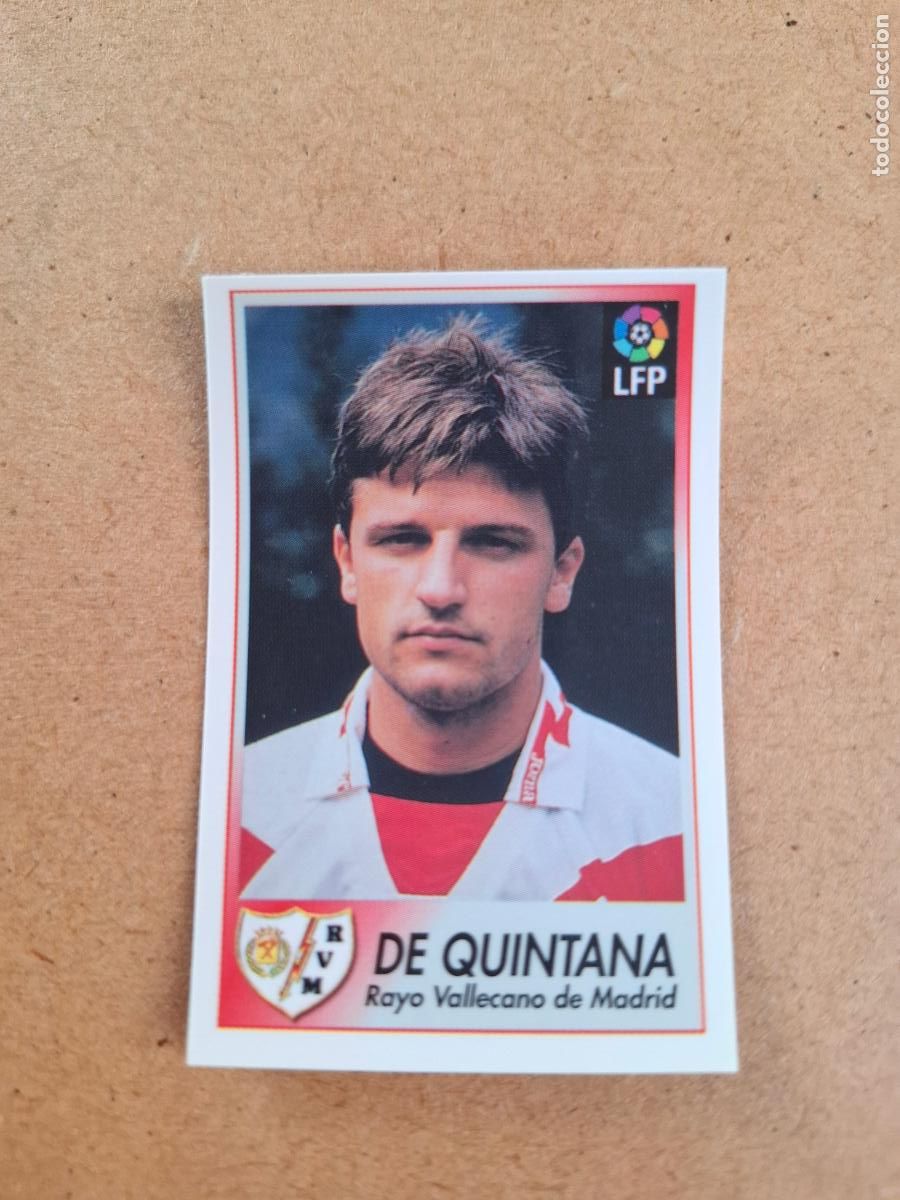 Colecionismo Cromos antigos: BOLLYCAO 96 97 1996 1997 - 188 DE QUINTANA RAYO VALLECANO (TRASERA TE PRESENTA F&Uacute;TBOL NUNCA PEGADO