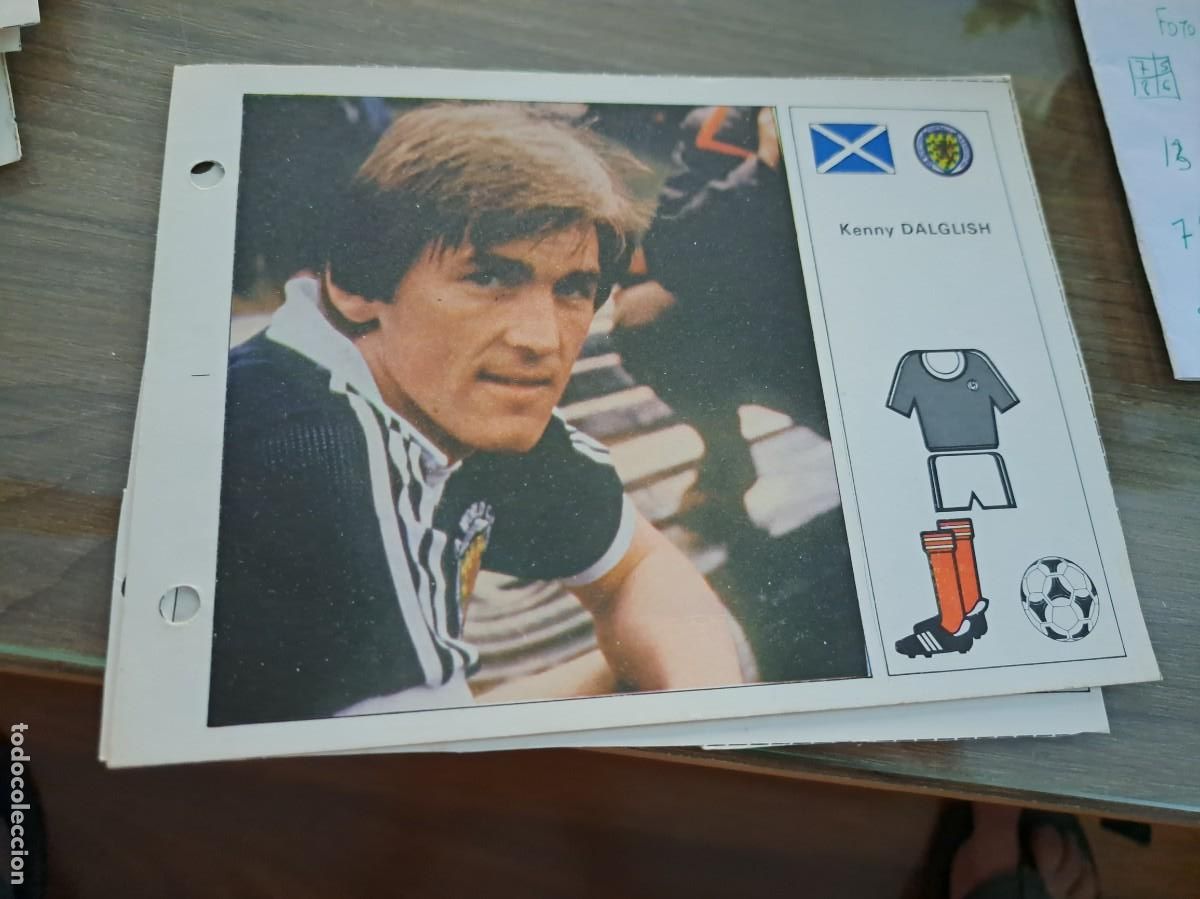 Collectionnisme Cartes &agrave; collectionner anciennes: Ficha Mundial Espa&ntilde;a 1982. Editorial Bruguera. KENNY DALGLISH (ESCOCIA)