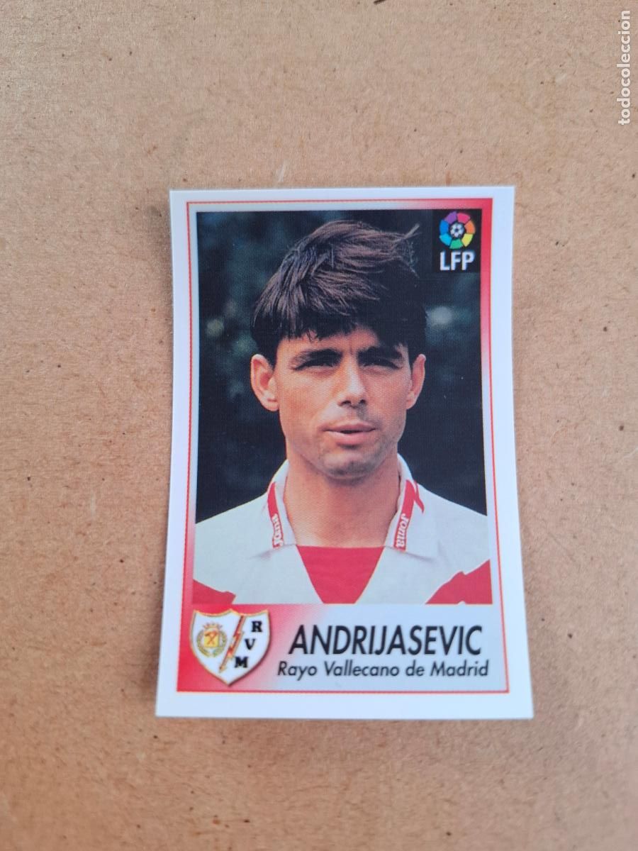 Collectionnisme Cartes &agrave; collectionner anciennes: BOLLYCAO 96 97 1996 1997 - 190 ANDRIJASEVIC RAYO VALLECANO (TRASERA TE PRESENTA F&Uacute;TBOL) NUNCA PEGADO