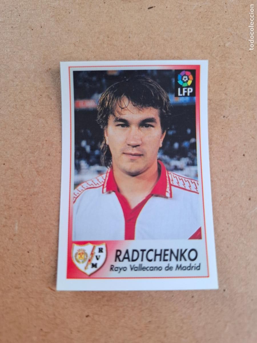Collectionnisme Cartes &agrave; collectionner anciennes: BOLLYCAO 96 97 1996 1997 - 193 RADTCHENKO RAYO VALLECANO ( TRASERA TE PRESENTA F&Uacute;TBOL ) NUNCA PEGADO