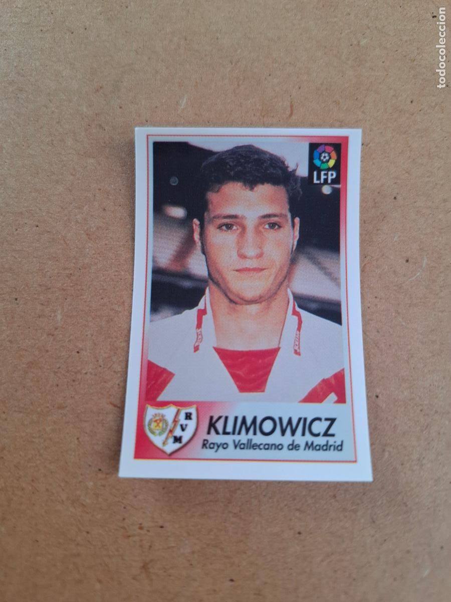 Coleccionismo cromos antiguos: BOLLYCAO 96 97 1996 1997 - 195 KLIMOVICZ RAYO VALLECANO ( TRASERA TE PRESENTA F&Uacute;TBOL ) NUNCA PEGADO