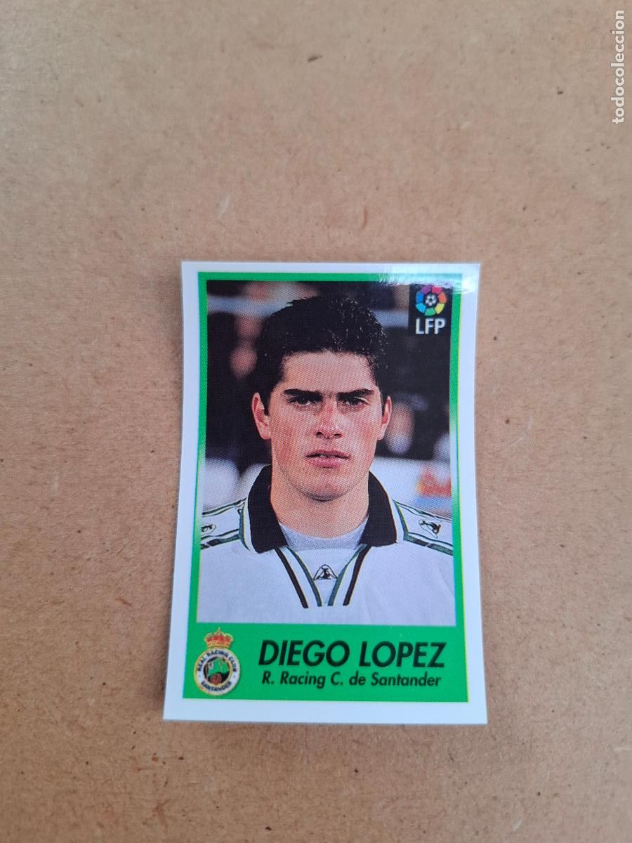 Coleccionismo cromos antiguos: BOLLYCAO 96 97 1996 1997 - 199 DIEGO L&Oacute;PEZ - REAL RACING CLUB ( TRASERA SIGUE LA LIGA ) NUNCA PEGADO