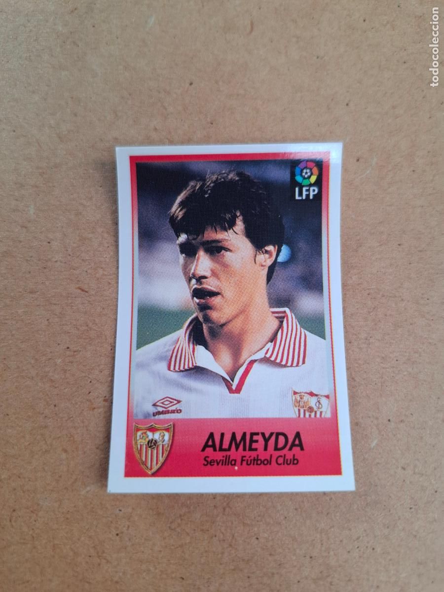 Colecionismo Cromos antigos: BOLLYCAO 96 97 1996 1997 - 218 ALMEYDA - SEVILLA FC ( TRASERA TE PRESENTA F&Uacute;TBOL ) NUNCA PEGADO