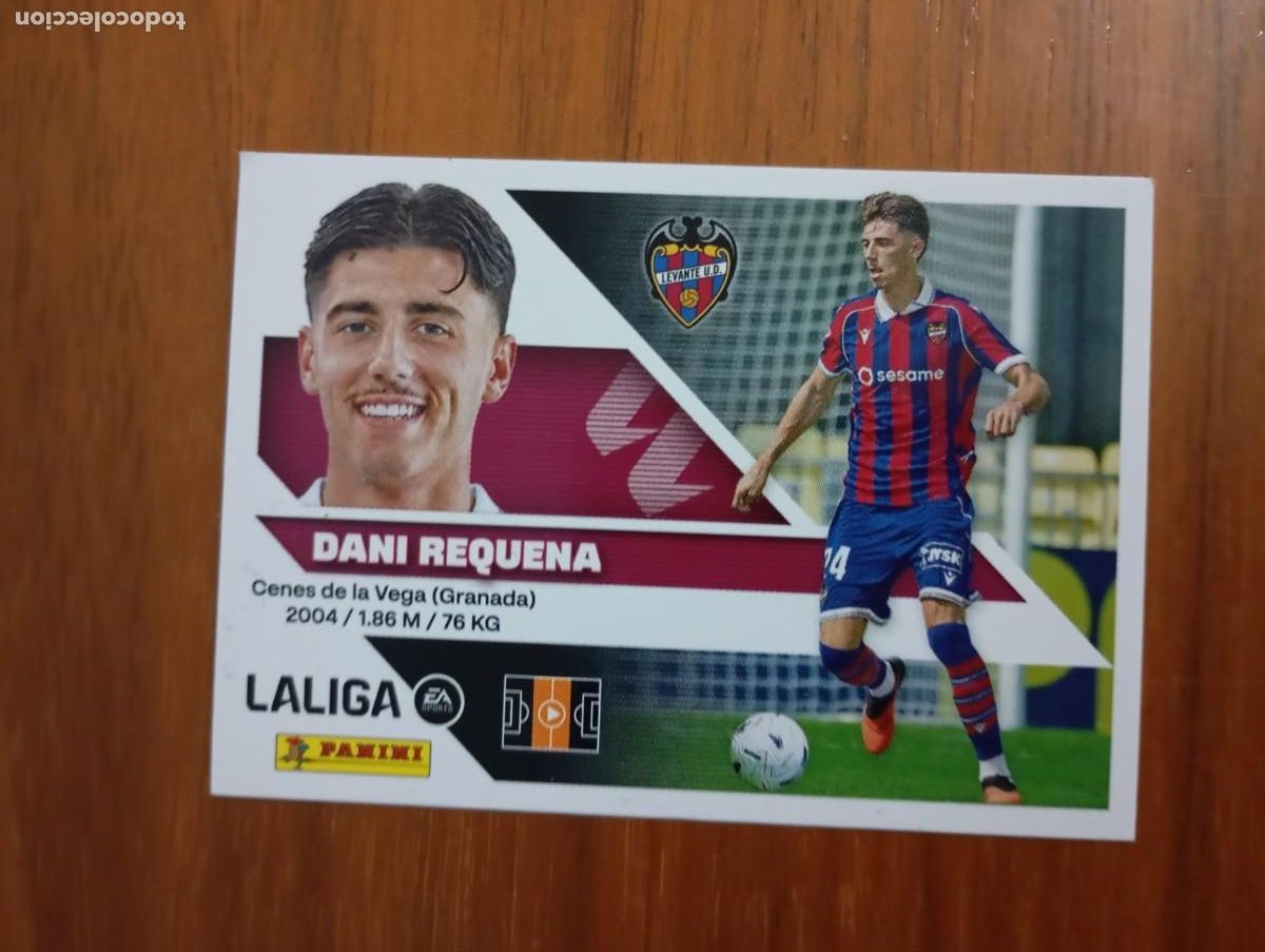 Collectable Antique Stickers: CROMO. DANI REQUENA. LEVANTE. LIGA ESTE 26 2027