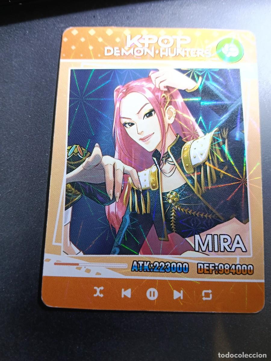 Coleccionismo cromos antiguos: CROMO K-POP DEMON HUNTERS MIRA CARTA NARANJA