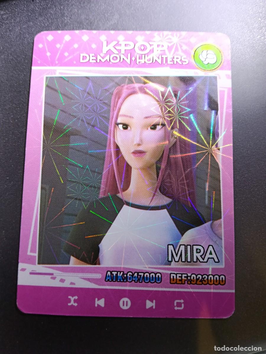 Coleccionismo cromos antiguos: CROMO K-POP DEMON HUNTERS MIRA CARTA ROSA