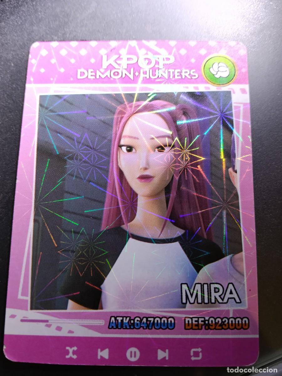 Coleccionismo cromos antiguos: CROMO K-POP DEMON HUNTERS MIRA CARTA ROSA