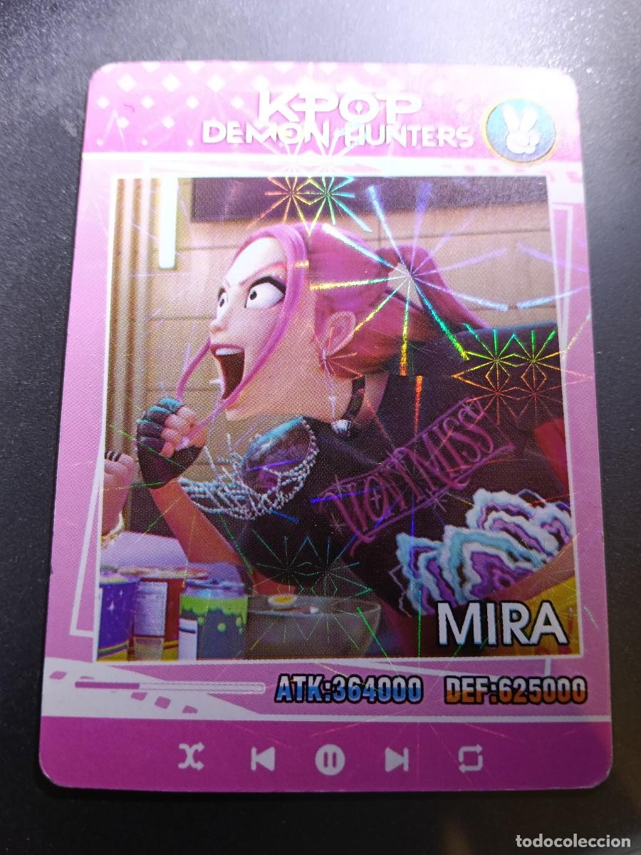 Coleccionismo cromos antiguos: CROMO K-POP DEMON HUNTERS MIRA CARTA ROSA