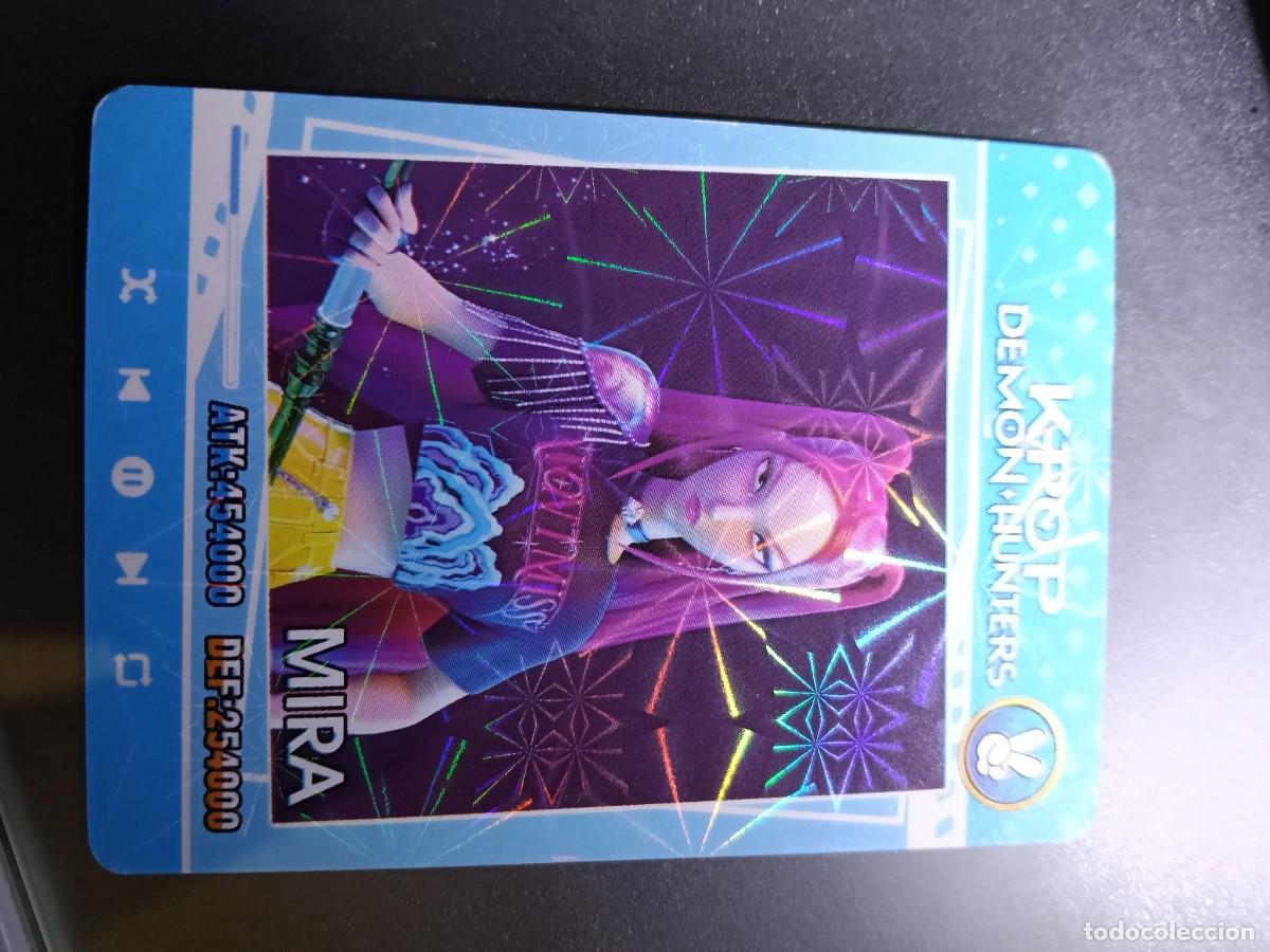 Coleccionismo cromos antiguos: CROMO K-POP DEMON HUNTERS MIRA CARTA AZUL
