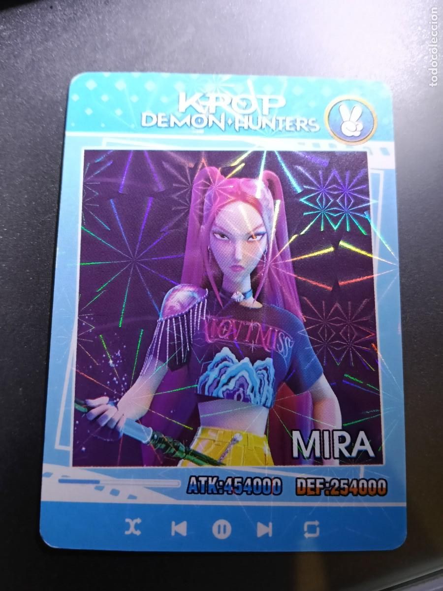 Collectable Antique Stickers: CROMO K-POP DEMON HUNTERS MIRA CARTA AZUL