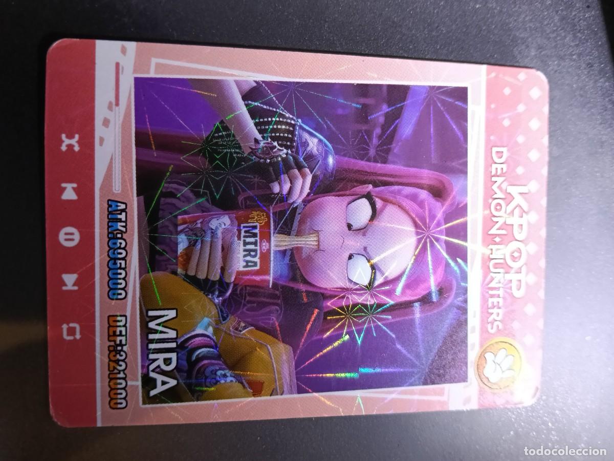 Coleccionismo cromos antiguos: CROMO K-POP DEMON HUNTERS MIRA CARTA ROJO