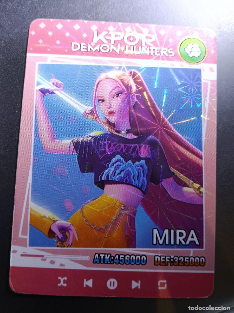 Coleccionismo cromos antiguos: CROMO K-POP DEMON HUNTERS MIRA CARTA ROJO