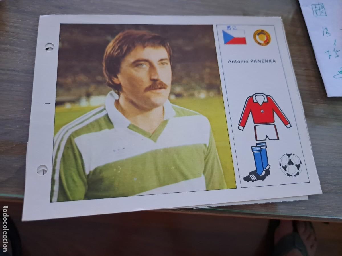 Collectionnisme Cartes &agrave; collectionner anciennes: Ficha Mundial Espa&ntilde;a 1982. Editorial Bruguera. ANTONIN PANENKA (CHECOSLOVAQUIA)