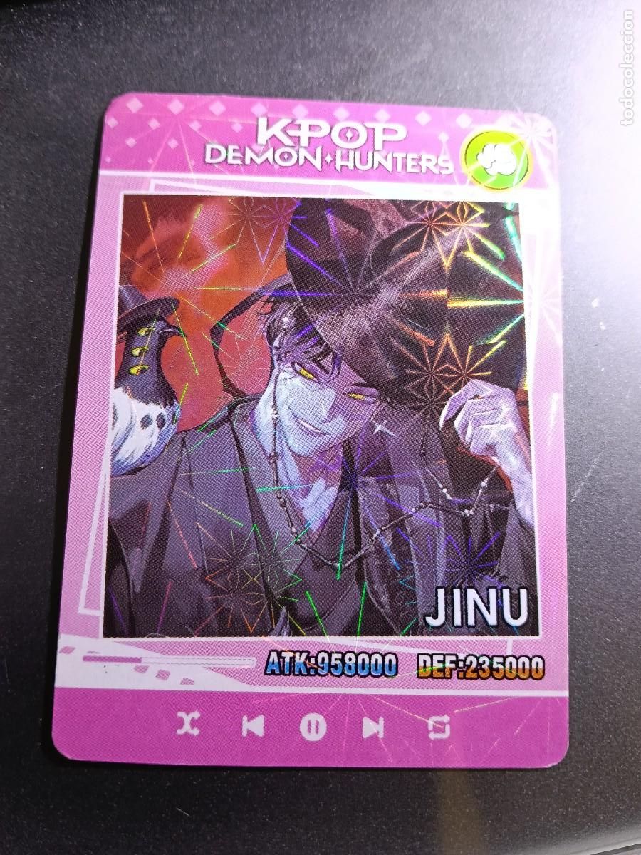 Collectionnisme Cartes &agrave; collectionner anciennes: CROMO K-POP DEMON HUNTERS JINU CARTA ROSA
