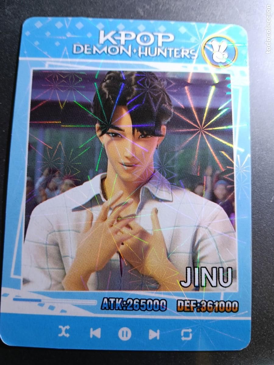 Collectionnisme Cartes &agrave; collectionner anciennes: CROMO K-POP DEMON HUNTERS JINU CARTA AZUL