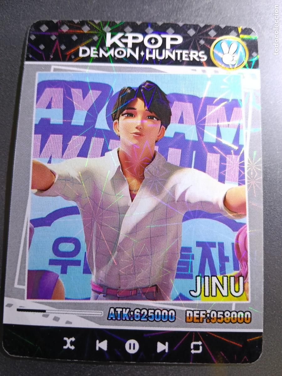 Collectionnisme Cartes &agrave; collectionner anciennes: CROMO K-POP DEMON HUNTERS JINU CARTA NEGRO